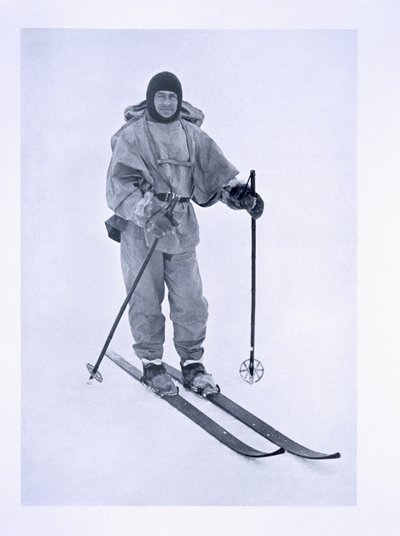 Kapitein Scott (1868-1912) op ski